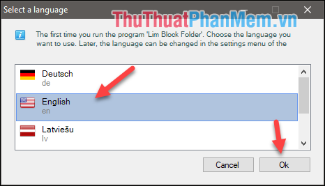 How to set a password, password for the folder using Lim Block Folder software Picture 6