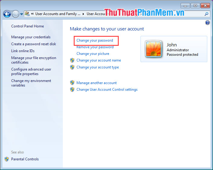 How to set a Win 7 password for computers and laptops Picture 10
