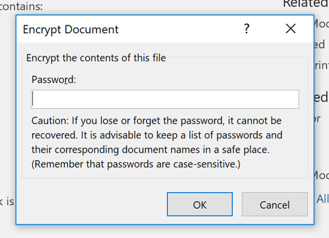 How to set Excel password to secure data file Picture 3