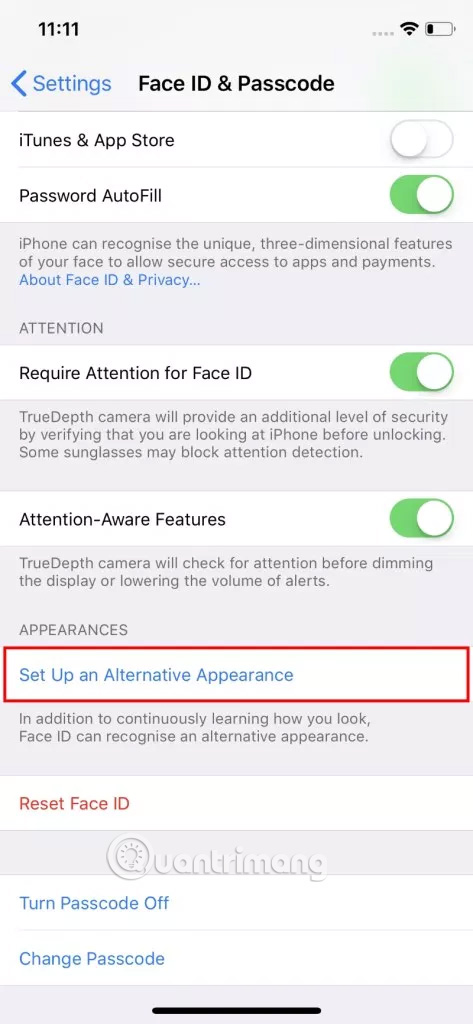 How to set multiple faces for Face ID in iOS 12