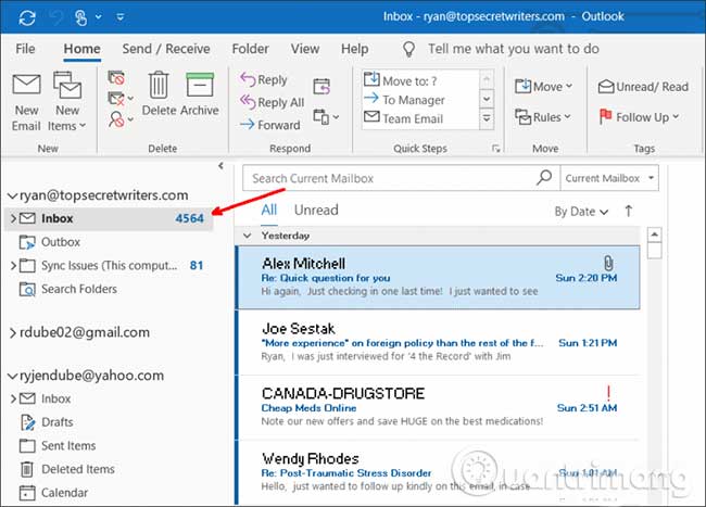 How to set Outlook to open a specific default account Picture 6