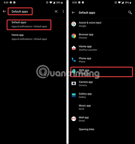 How to set the default messaging application on Android Picture 5