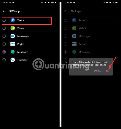How to set the default messaging application on Android Picture 6