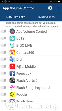 How to set the default volume level for each application Picture 3