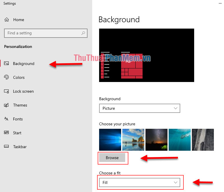 How to set the desktop wallpaper for Windows 7 and Windows 10 ...