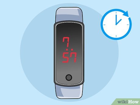 how to set the time on a digital watch with 4 buttons