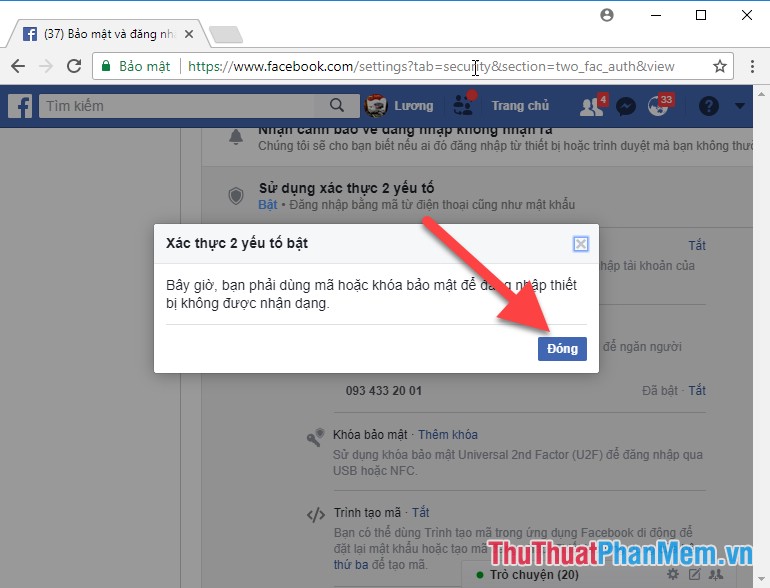 How to set up 2-layer security for Facebook accounts Picture 10