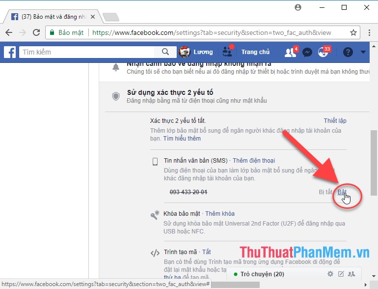 How to set up 2-layer security for Facebook accounts Picture 8