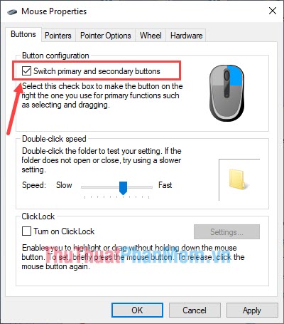 How to set up a computer mouse for lefties Picture 5
