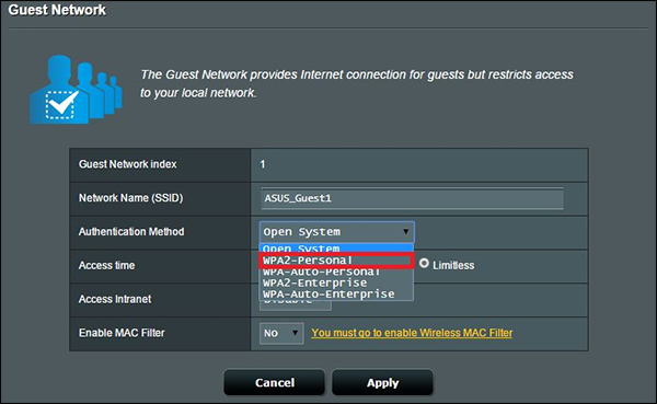 How to set up a guest network for the Router Picture 11
