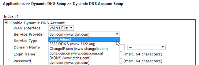 How to set up and configure DDNS on Draytek router Picture 5
