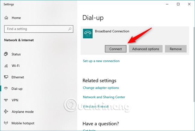 Picture 11 of How to set up and use PPPoE Internet connection on Windows 10