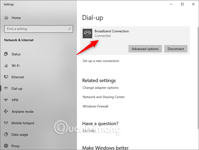 Picture 13 of How to set up and use PPPoE Internet connection on Windows 10