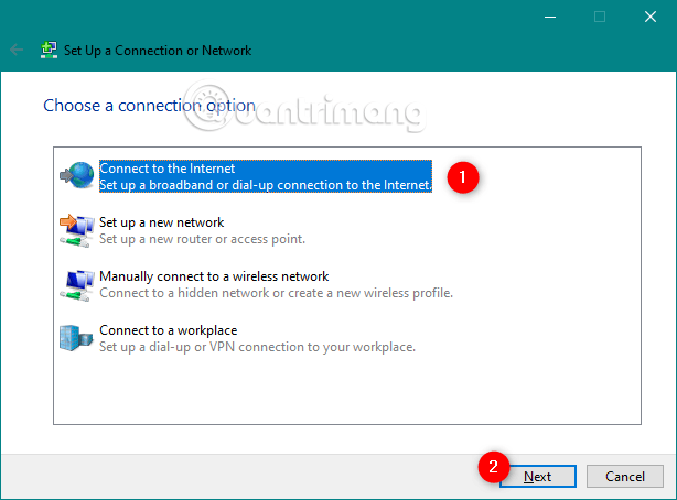 Picture 4 of How to set up and use PPPoE Internet connection on Windows 10