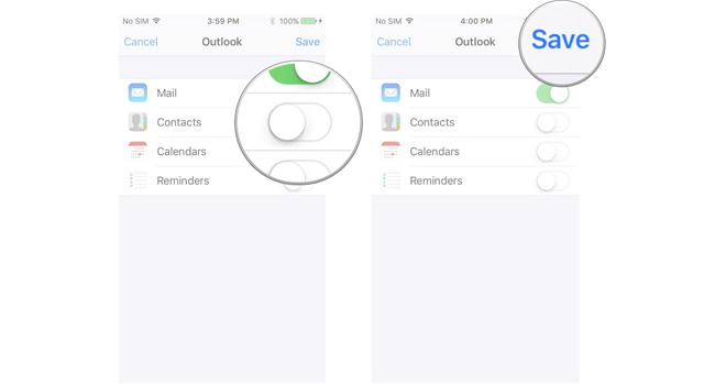 How to set up Email, calendar, Outlook contacts on iPhone or iPad Picture 4