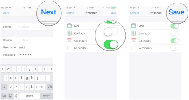 How to set up Exchange Email, calendar and contacts on iPhone and iPad Picture 3