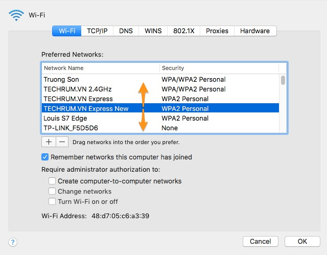 How to set up preferred WiFi connection mode on Mac Picture 5
