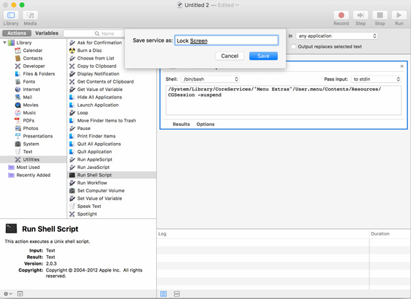 How to set up shortcuts to quickly lock Mac OS X screen Picture 4