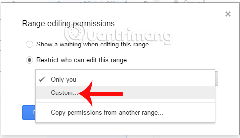 How to set up the right to edit spreadsheets on Google Sheets Picture 6