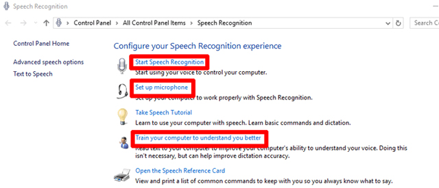 How to set up voice recognition in Windows 10 Picture 3