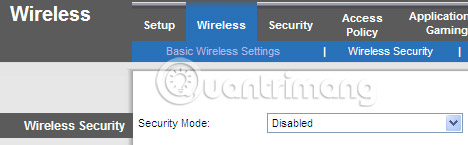 How to set up WEP, WPA, WPA2 for Linksys router Picture 3