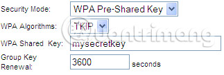 How to set up WEP, WPA, WPA2 for Linksys router Picture 9