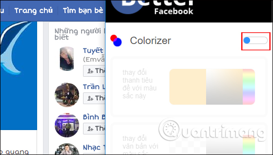 How to set wallpaper, change fonts, colors on Facebook Picture 11