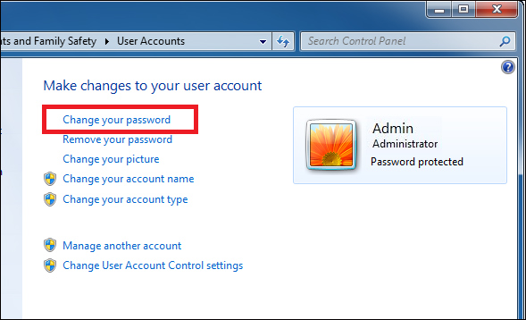 How to set Win 7 password for computer, laptop Picture 5