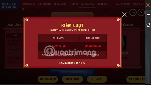 How to Shake Phong Bao Free Fire to get gifts Picture 4