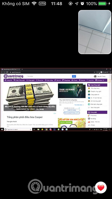 How to share a computer screen on Zalo when video calling Picture 4