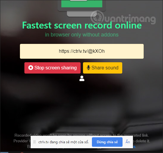 How to share a screen shot video directly on CtrlV.tv Picture 6