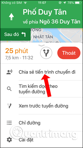 How to share a trip on Google Maps Picture 4