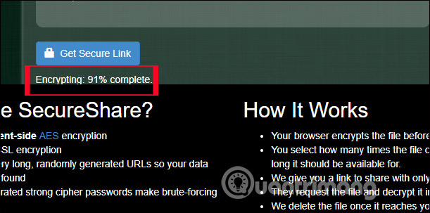 How to share and encrypt data on Securesha.re online Picture 5