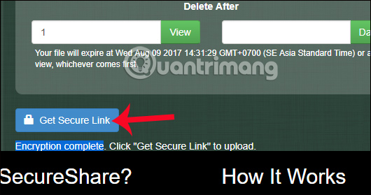 How to share and encrypt data on Securesha.re online Picture 6