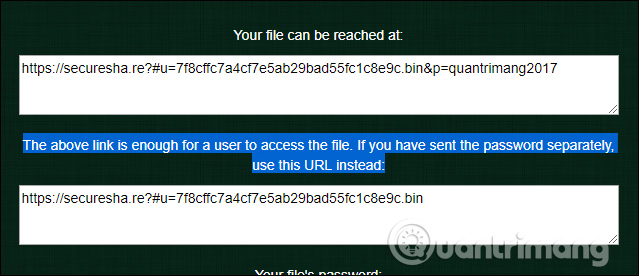 How to share and encrypt data on Securesha.re online Picture 7