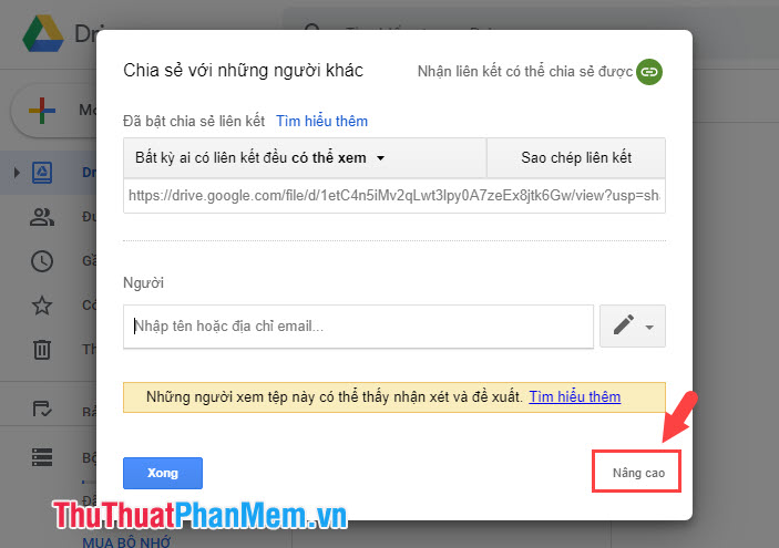 How to share and share files on Google Drive Picture 10