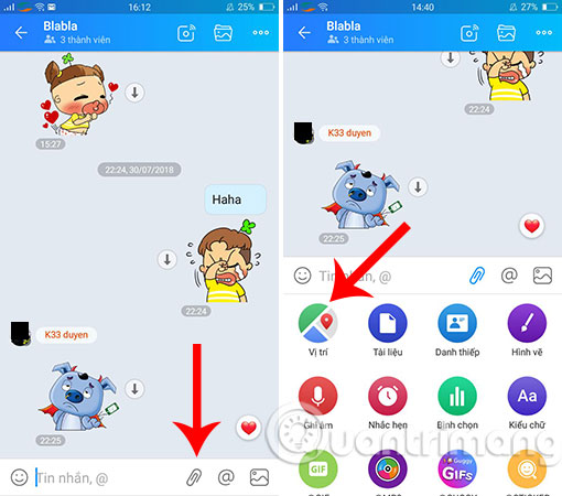 How to share and track current location when chatting on Zalo Picture 2