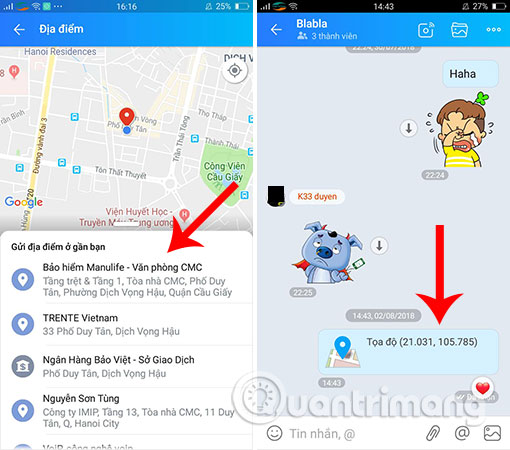How to share and track current location when chatting on Zalo Picture 6