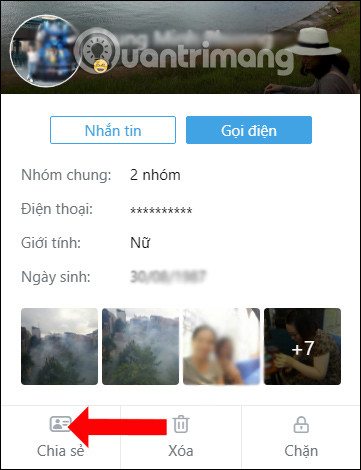 How to share contacts on Zalo Picture 11