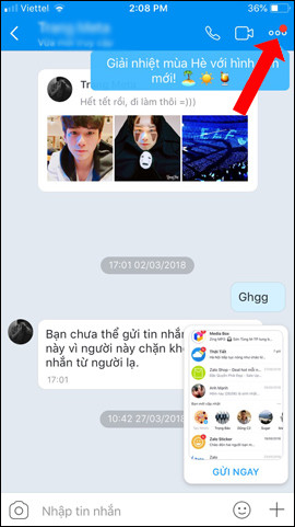 How to share contacts on Zalo Picture 2