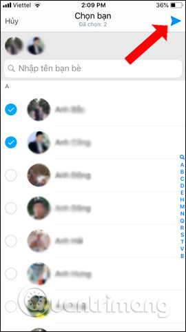 How to share contacts on Zalo Picture 6
