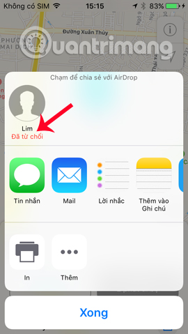 How to share data between 2 iOS devices with AirDrop Picture 12