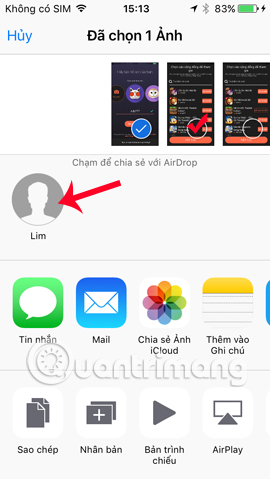 How to share data between 2 iOS devices with AirDrop Picture 9
