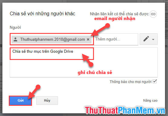 How to share files and folders on Google Drive Picture 3