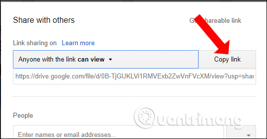How to share files on Google Drive Picture 3