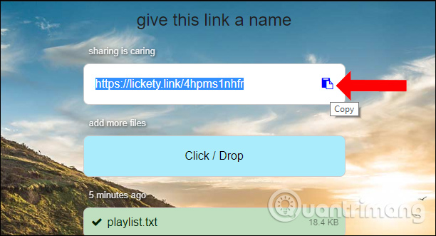 How to share files online on LicketyLink Picture 5