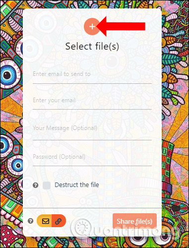 How to share files to self-destruct using SendGB Picture 2