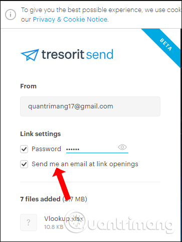 How to share files unlimitedly on Tresorit Send Picture 2