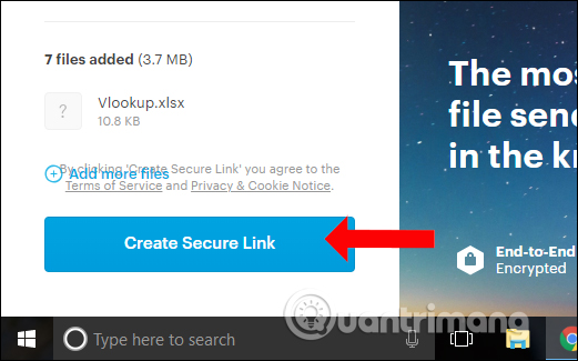 How to share files unlimitedly on Tresorit Send Picture 3