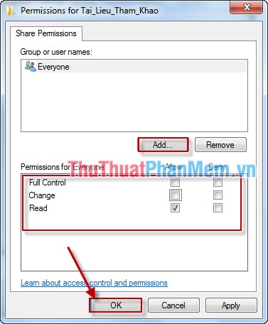 How to share folders, drives in Windows Picture 4